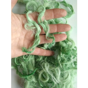 light apple green curly wool and locks devon and Cornwall longwool