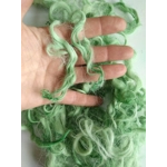 light apple green curly wool and locks devon and Cornwall longwool