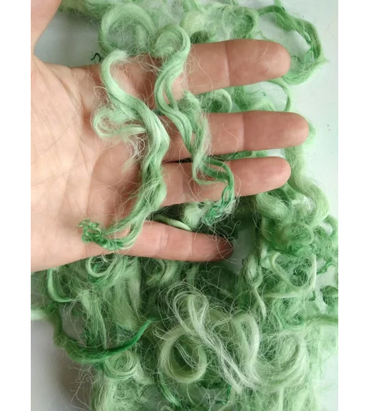 light apple green curly wool and locks devon and Cornwall longwool