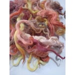 Truly Autumnal curly wool and locks, 10g