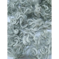 Granite Moss grey green curly wool and locks, 10g