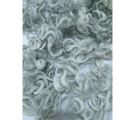 Granite Moss grey green curly wool and locks, 10g