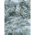 Granite Moss grey green curly wool and locks, 10g
