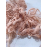 Light Terracotta Clay curly wool and locks, 10g Devon and Cornwall longwool