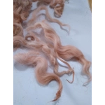 Light Terracotta Clay curly wool and locks, 10g Devon and Cornwall longwool