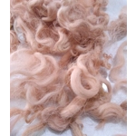 Light Terracotta Clay curly wool and locks, 10g Devon and Cornwall longwool