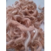 Light Terracotta Clay curly wool and locks, 10g Devon and Cornwall longwool