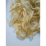 Light Corn Yellow curly wool and locks, 10g