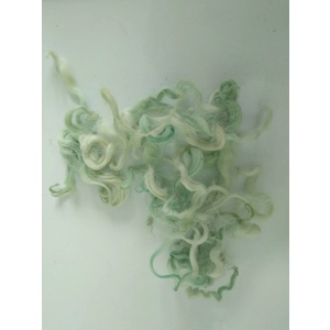 Light Spearmint Ice Green wavy wool and locks