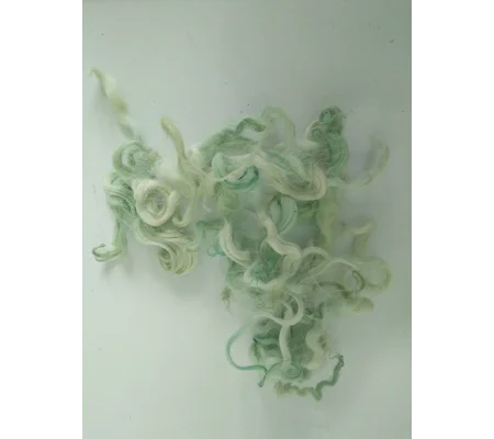 Light Spearmint Ice Green wavy wool and locks