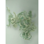 Light Spearmint Ice Green wavy wool and locks
