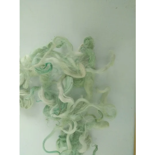 Light Spearmint Ice Green wavy wool and locks