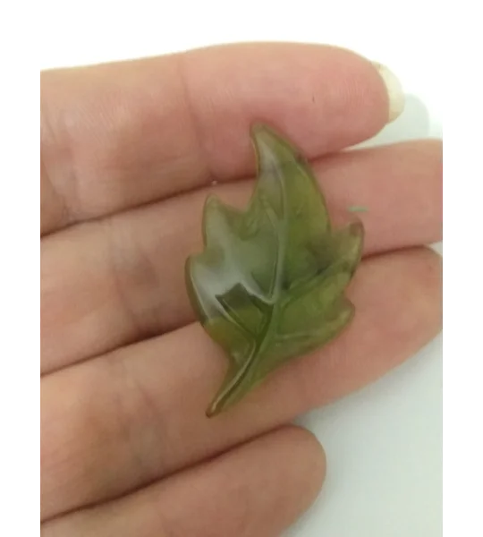 Miniature Glass Leaf