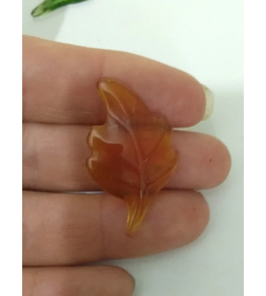 Miniature Glass Leaf