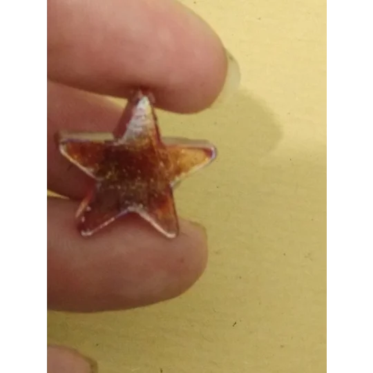 Miniature Red Glass Star