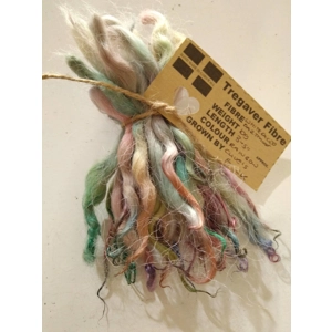 Rainbow dip mini curly wool locks