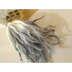 Snowy Mountains blue dip dyed curly wool locks