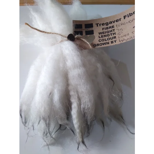 Silver tip dip dyed hand dyed wool locks
