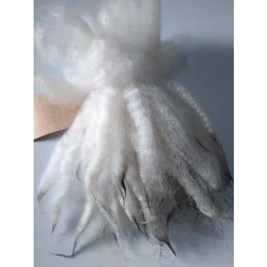 Silver tip dip dyed hand dyed wool locks