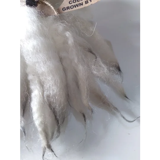 Silver tip dip dyed hand dyed wool locks