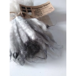 Charcoal and silver dip dyed hand dyed wool locks