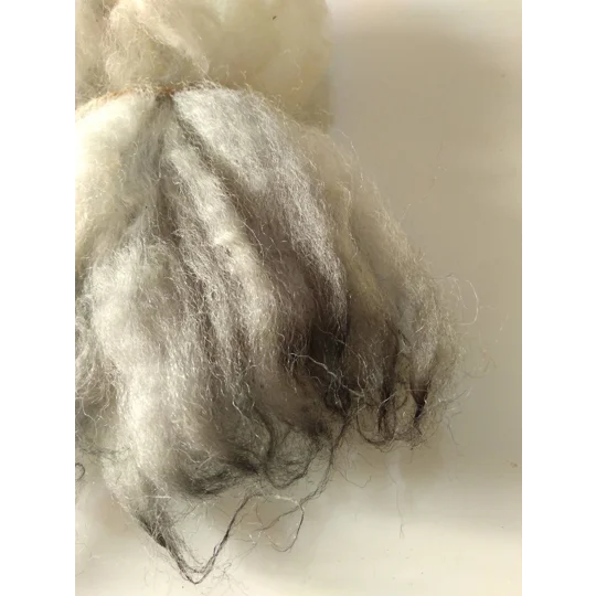 Charcoal and silver dip dyed hand dyed wool locks