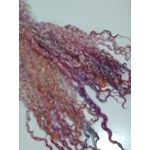 Rainbow mix wenselydale curly wool lock 28g 14g 7g