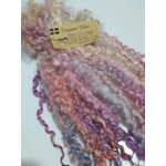 Rainbow mix wenselydale curly wool lock 28g 14g 7g