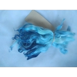 Blue and Indigo wavy white faced dartmoor wool locks