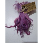 Purples and Pinks hand dyed curly wool locks