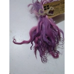 Purples and Pinks hand dyed curly wool locks