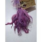 Purples and Pinks hand dyed curly wool locks