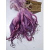 Purples and Pinks hand dyed curly wool locks