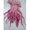 Rose pinks hand dyed curly wool locks