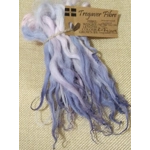 Blue pink and purple hand dyed curly wool locks
