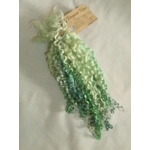 Blue Green Silver wensleydale hand dyed curly wool locks 10g