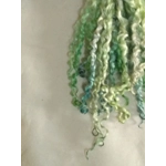 Blue Green Silver wensleydale hand dyed curly wool locks 10g