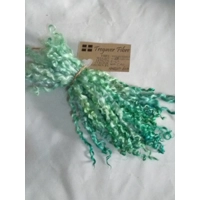 Sea Greens wensleydale hand dyed curly wool locks 10g