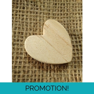 Solid Wood Heart