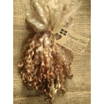 Cinnamon Brown Wensleydale wool locks, 28g 14g 7g 6-8"