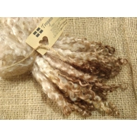 Warm Chestnut Wensleydale wool locks, 28g 14g 7g 6-8