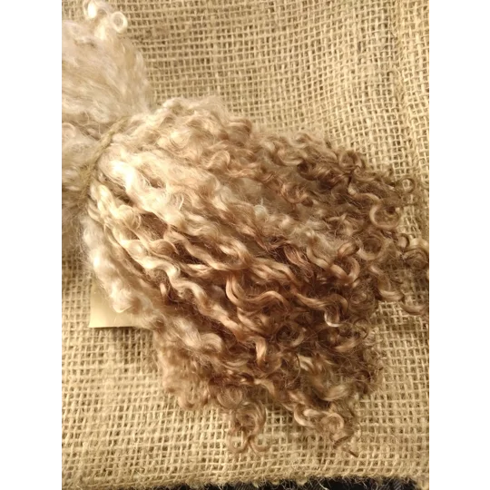 Warm Chestnut Wensleydale wool locks, 28g 14g 7g 6-8"