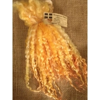 Sunshine Yellow and Orange curly wool locks, 28g 14g 7g 6-10