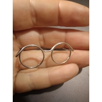 Miniature wire glasses silver colour 3.5cm