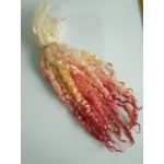 Pink, heather, rhubarb custard curly wool lock box, 10g each (v)