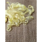 Soft Yellow curly wool and locks, 10g Devon and Cornwall Longwool