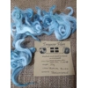 Tropical Blues curly wool and locks, 10g Devon and Cornwall Longwool