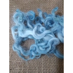 Tropical Blues curly wool and locks, 10g Devon and Cornwall Longwool
