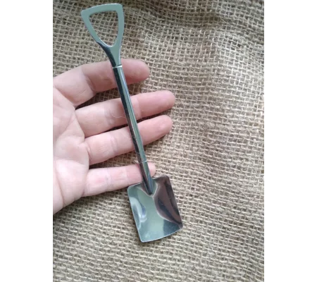 Miniature Stainless Steel Shovel/Spade - squared version