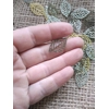 Miniature metal filigree leaf, gold bronze or silver colours Miniature metal filigree leaf, gold bronze or silver colours